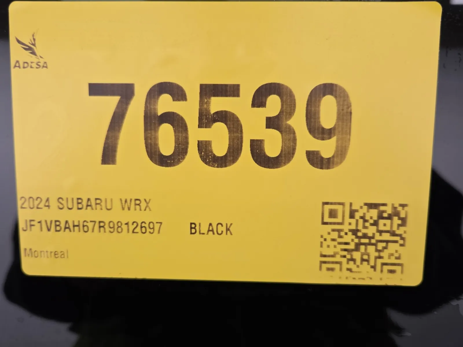 Inventory Label Photo