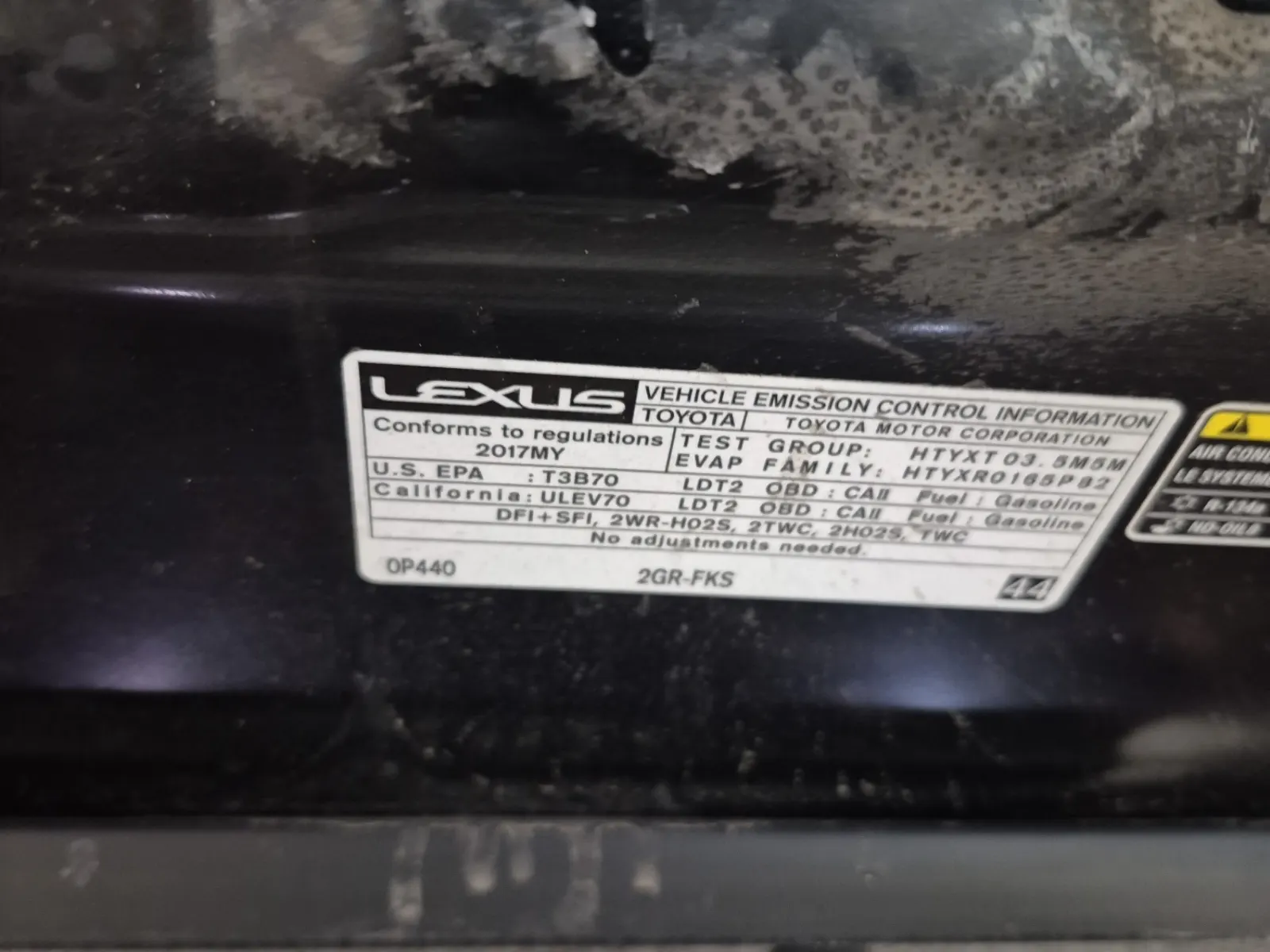 Emission Sticker Photo