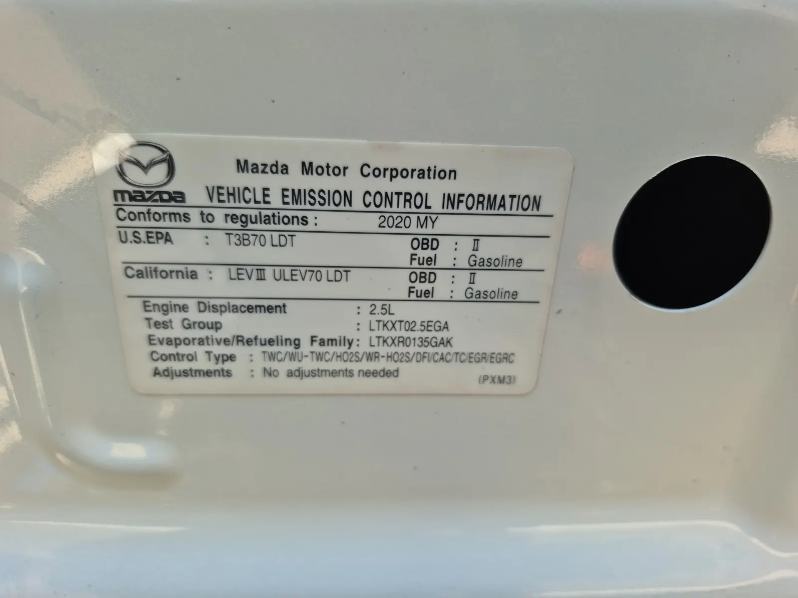 Emission Sticker Photo