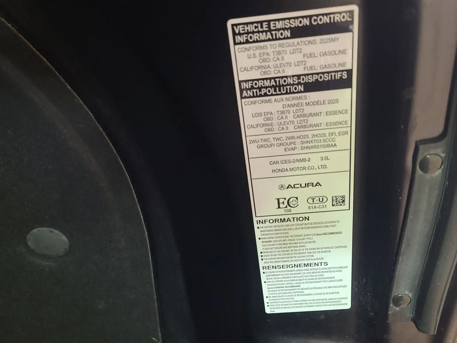 Emission Sticker Photo