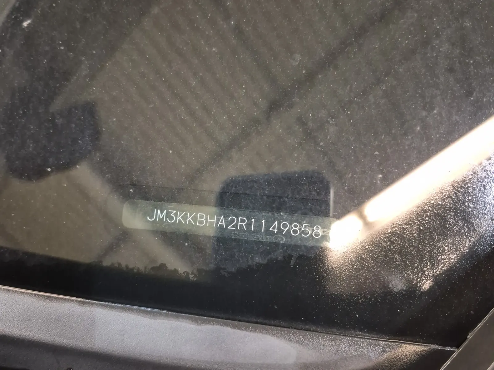 Dash VIN Plate Photo