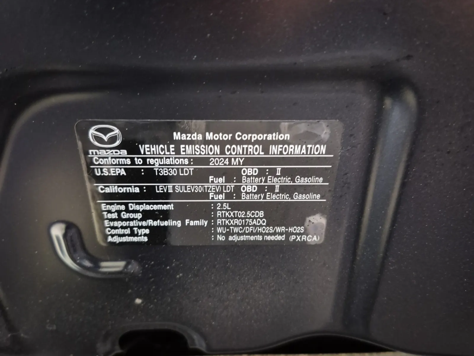 Emission Sticker Photo