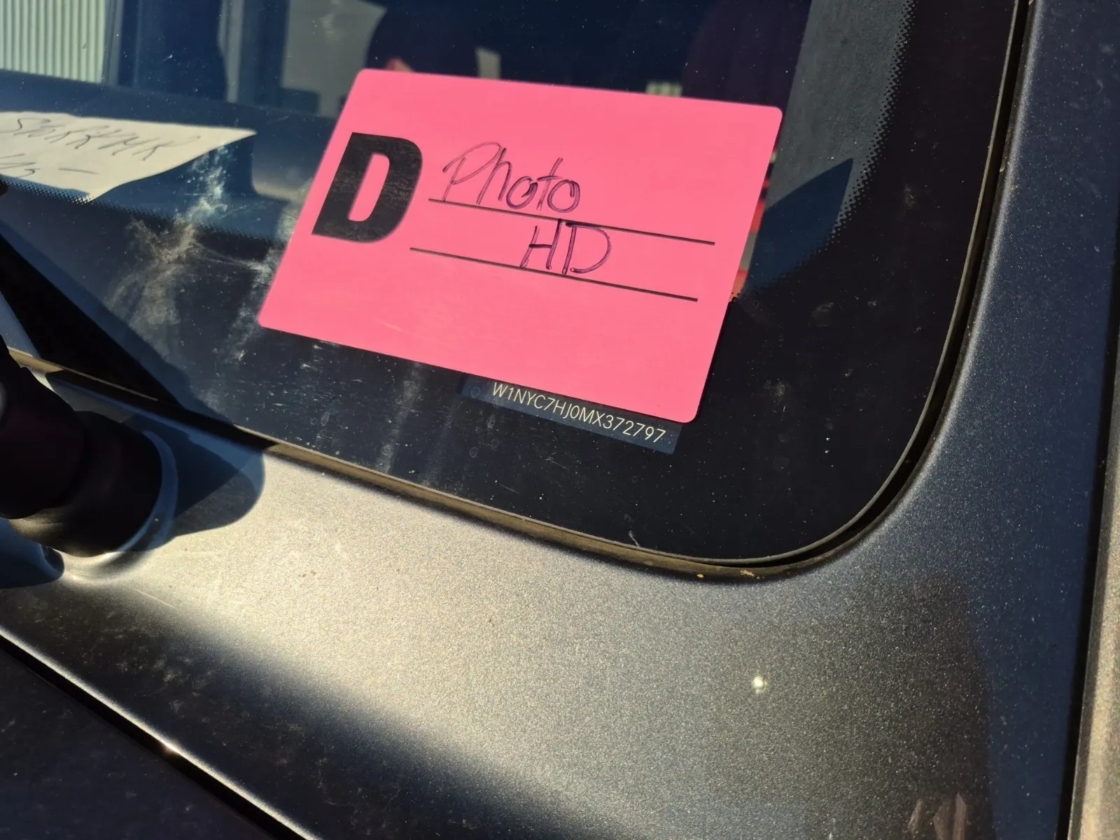 Dash VIN Plate Photo