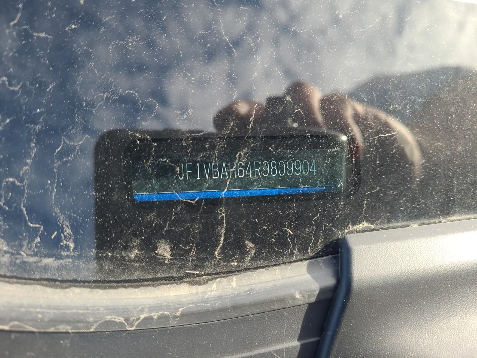 Dash VIN Plate Photo