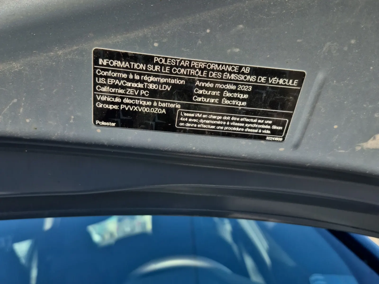 Emission Sticker Photo