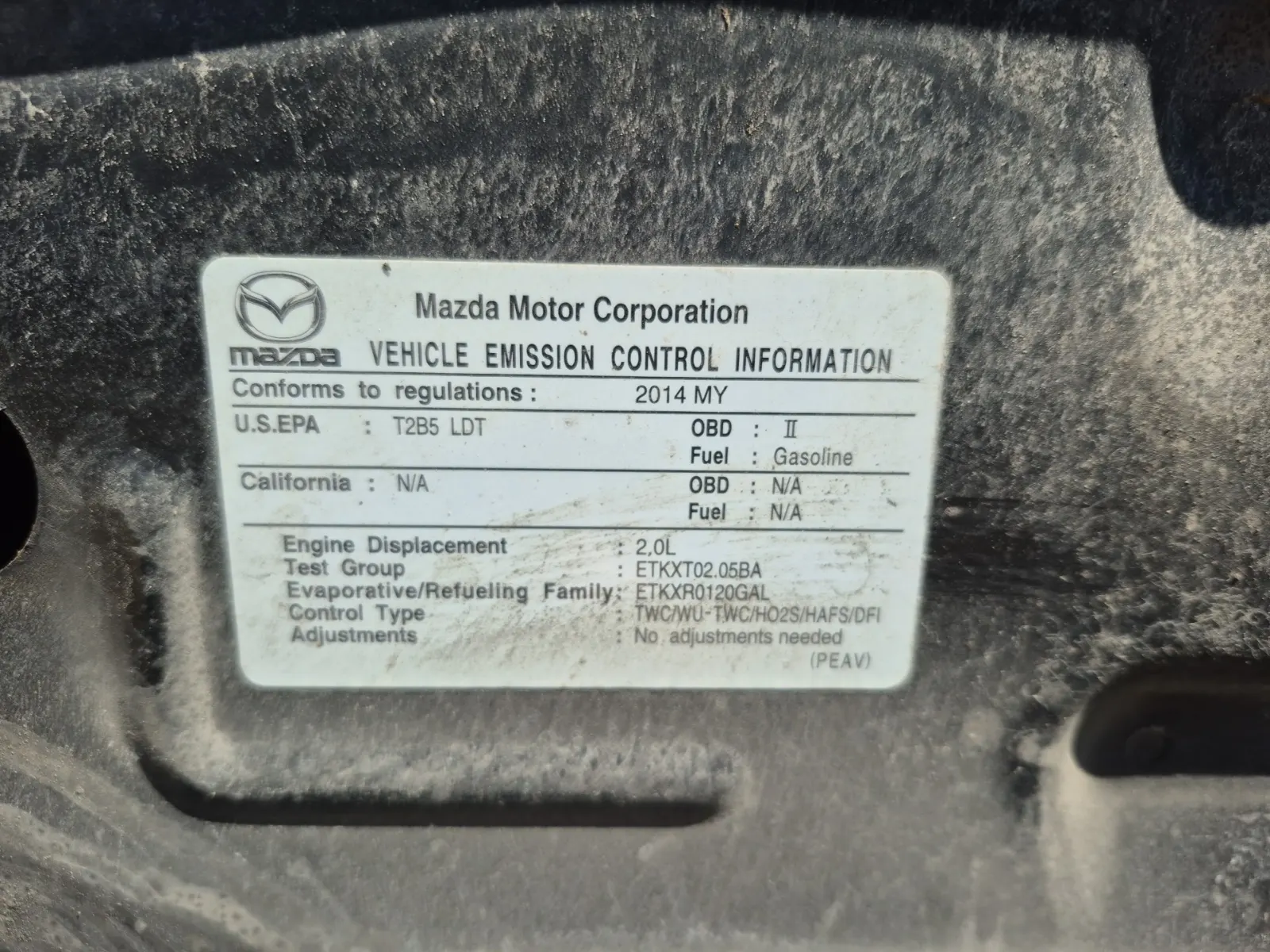 Emission Sticker Photo