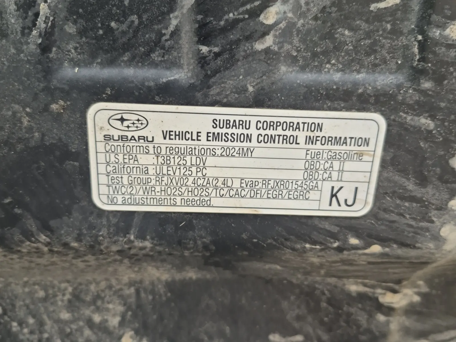 Emission Sticker Photo