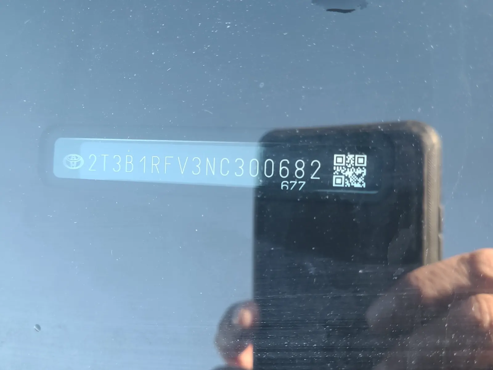 Dash VIN Plate Photo