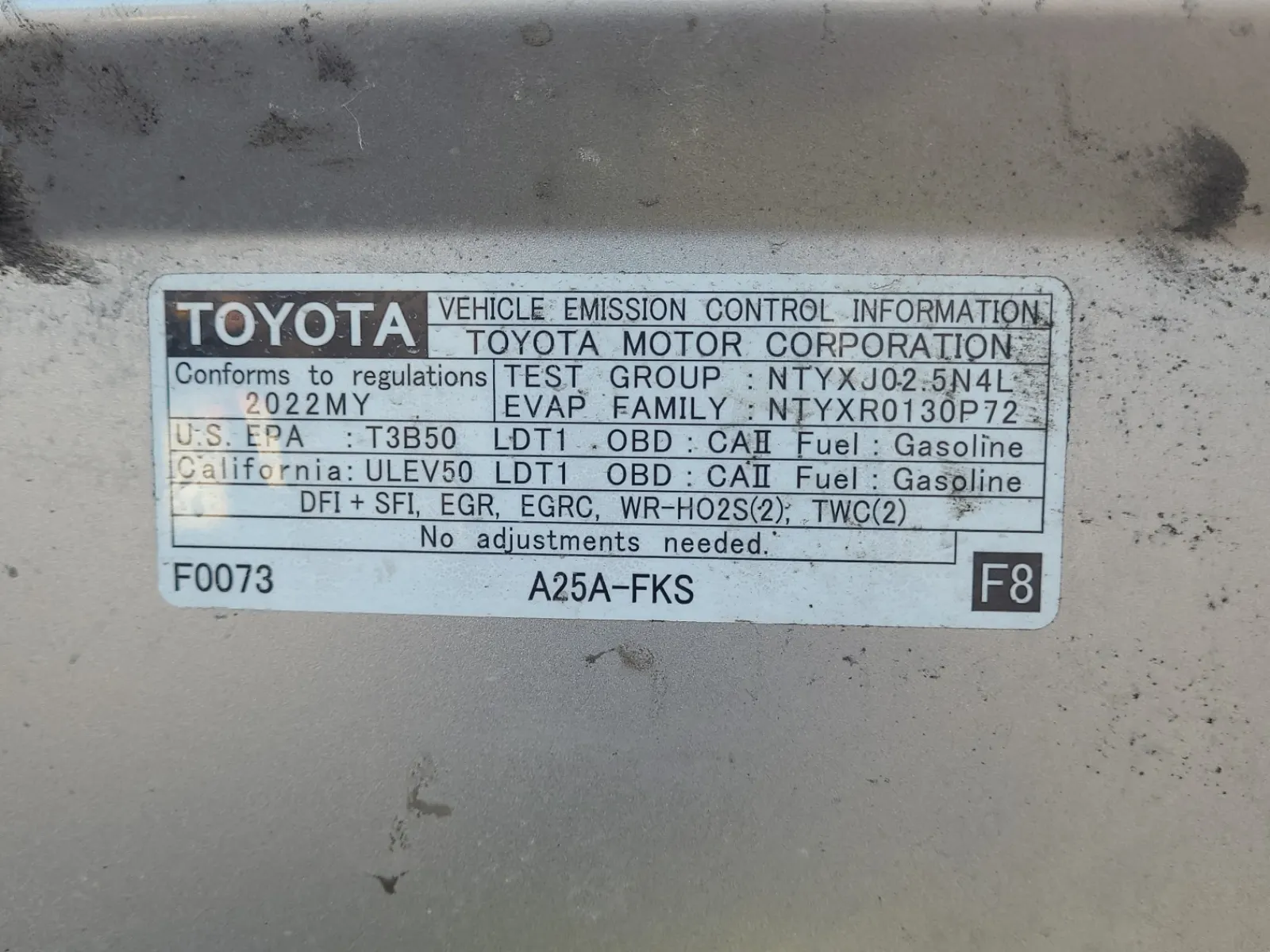 Emission Sticker Photo