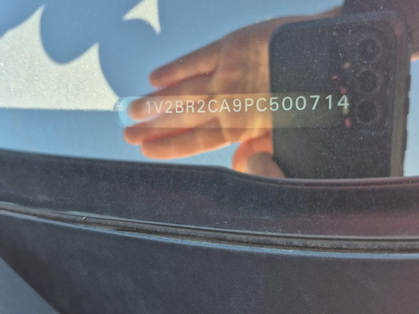 Dash VIN Plate Photo