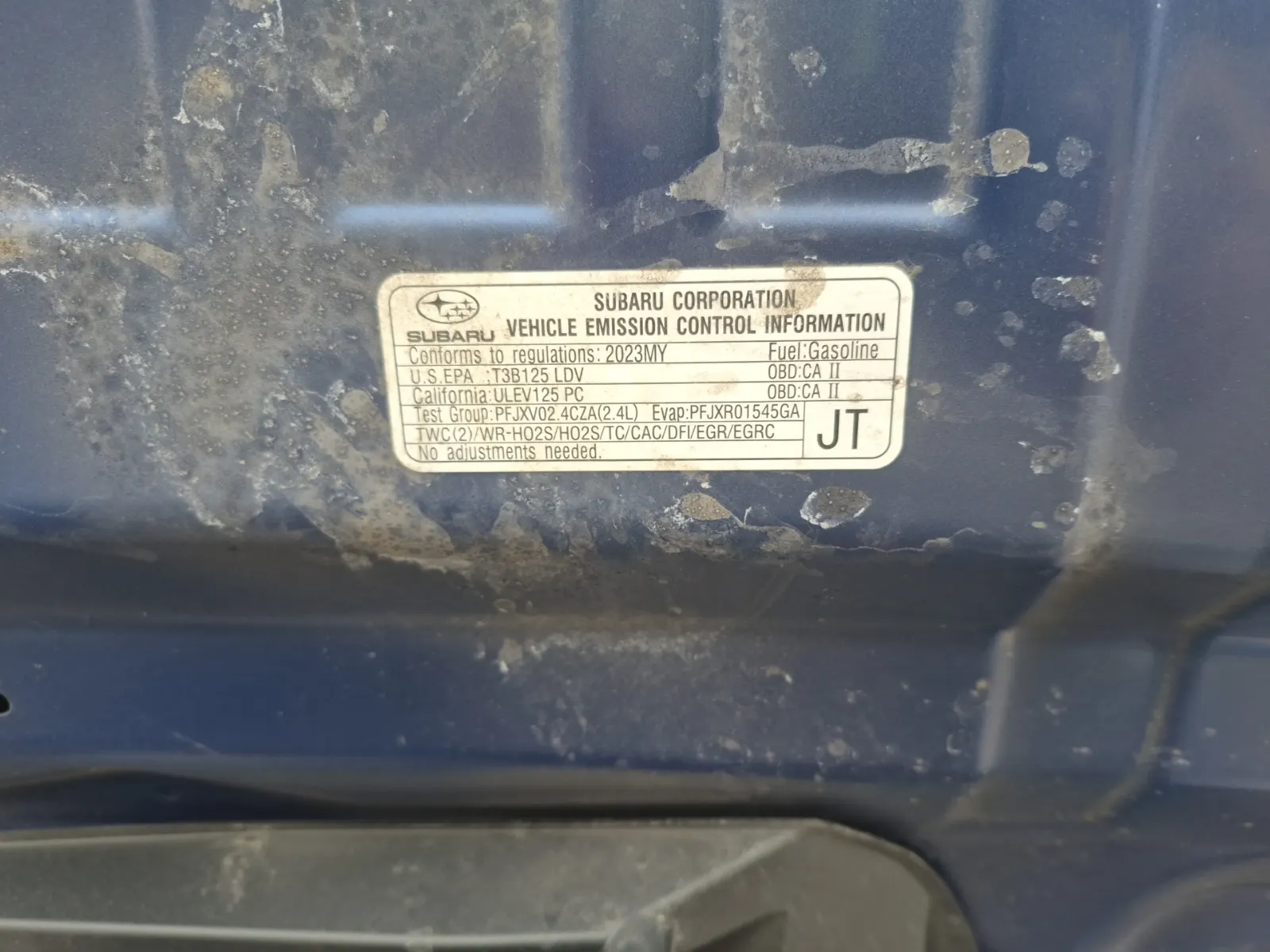 Emission Sticker Photo