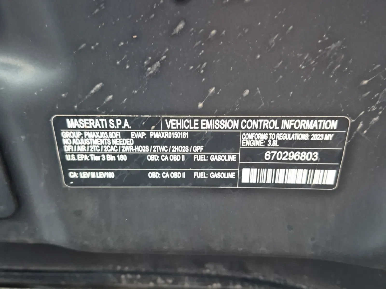 Emission Sticker Photo