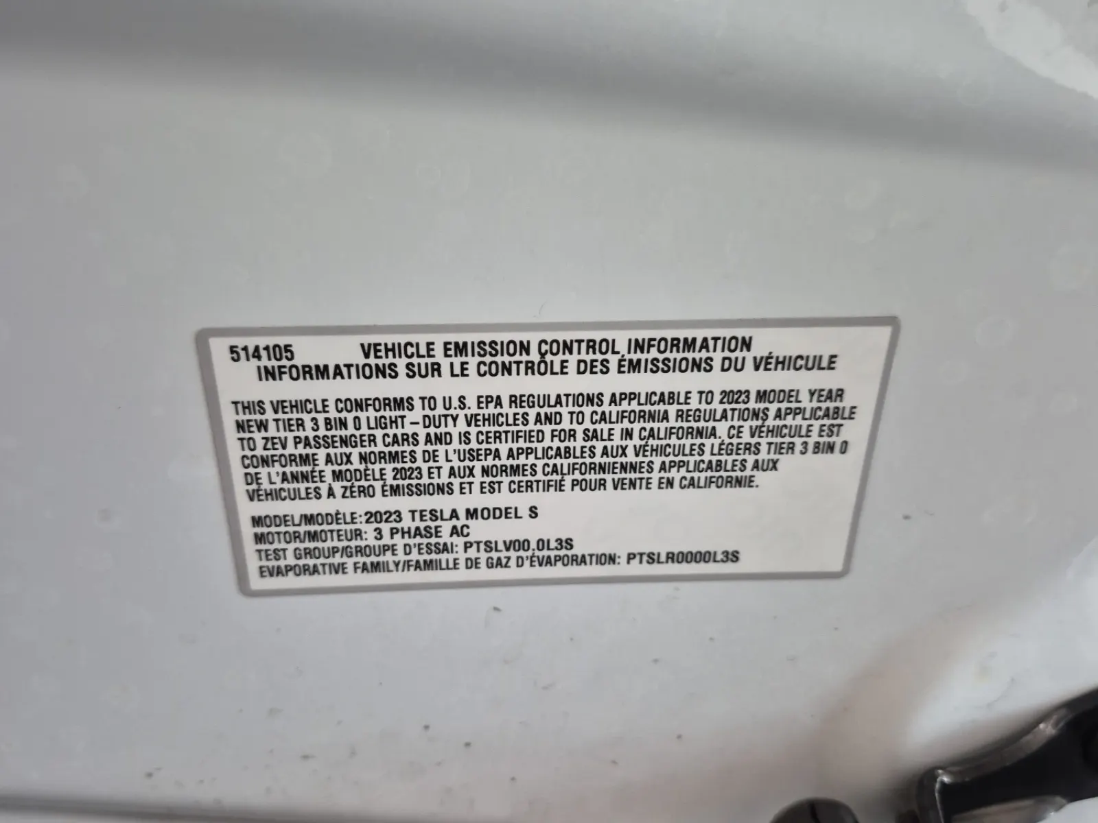 Emission Sticker Photo