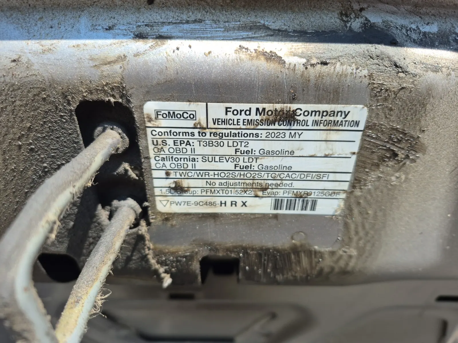 Emission Sticker Photo