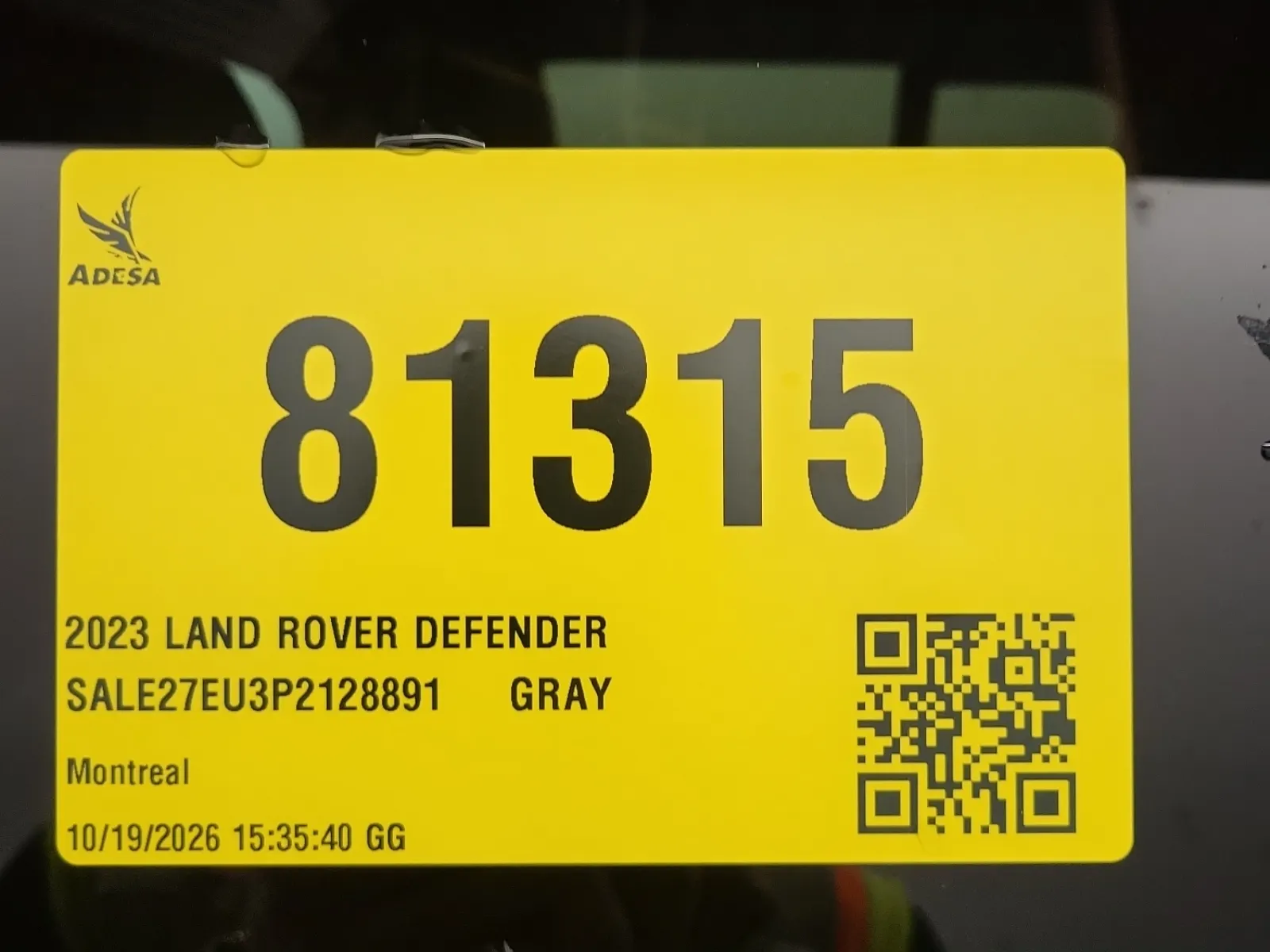 Inventory Label Photo