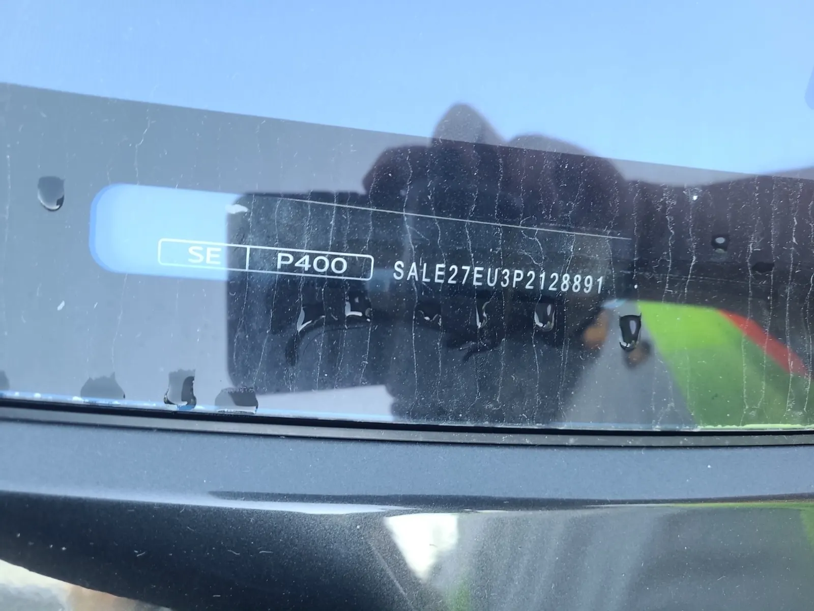 Dash VIN Plate Photo