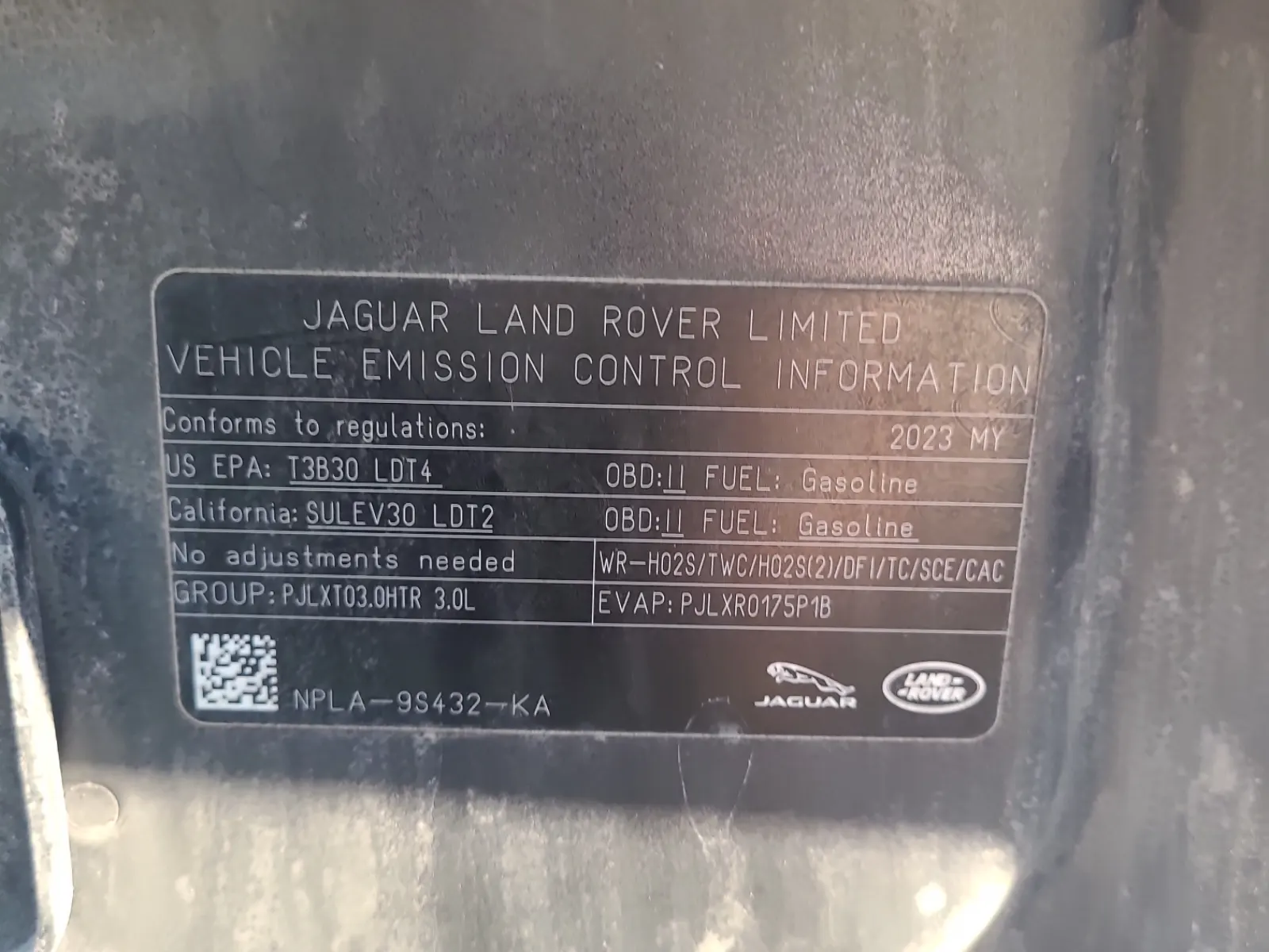Emission Sticker Photo