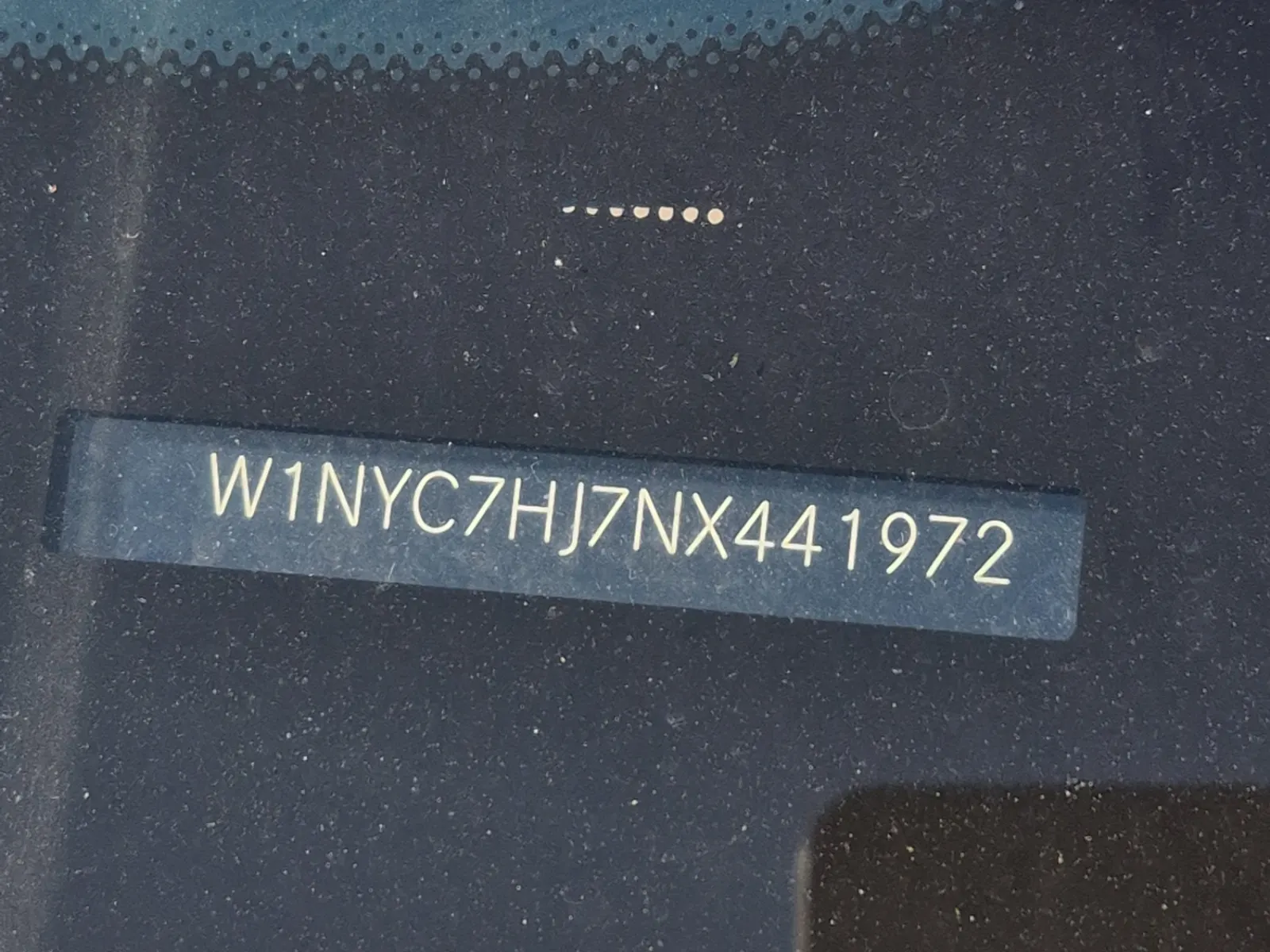 Dash VIN Plate Photo