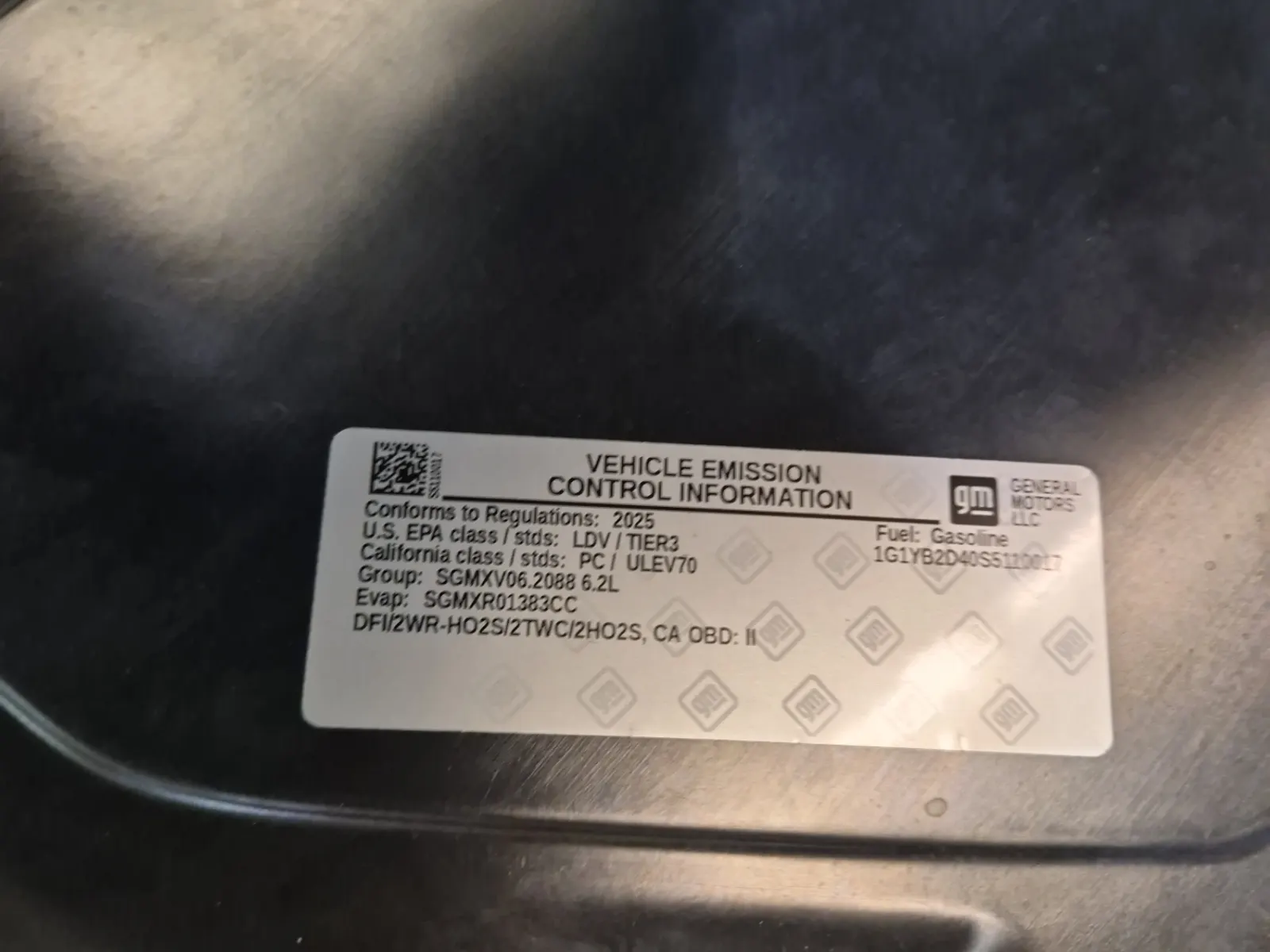 Emission Sticker Photo