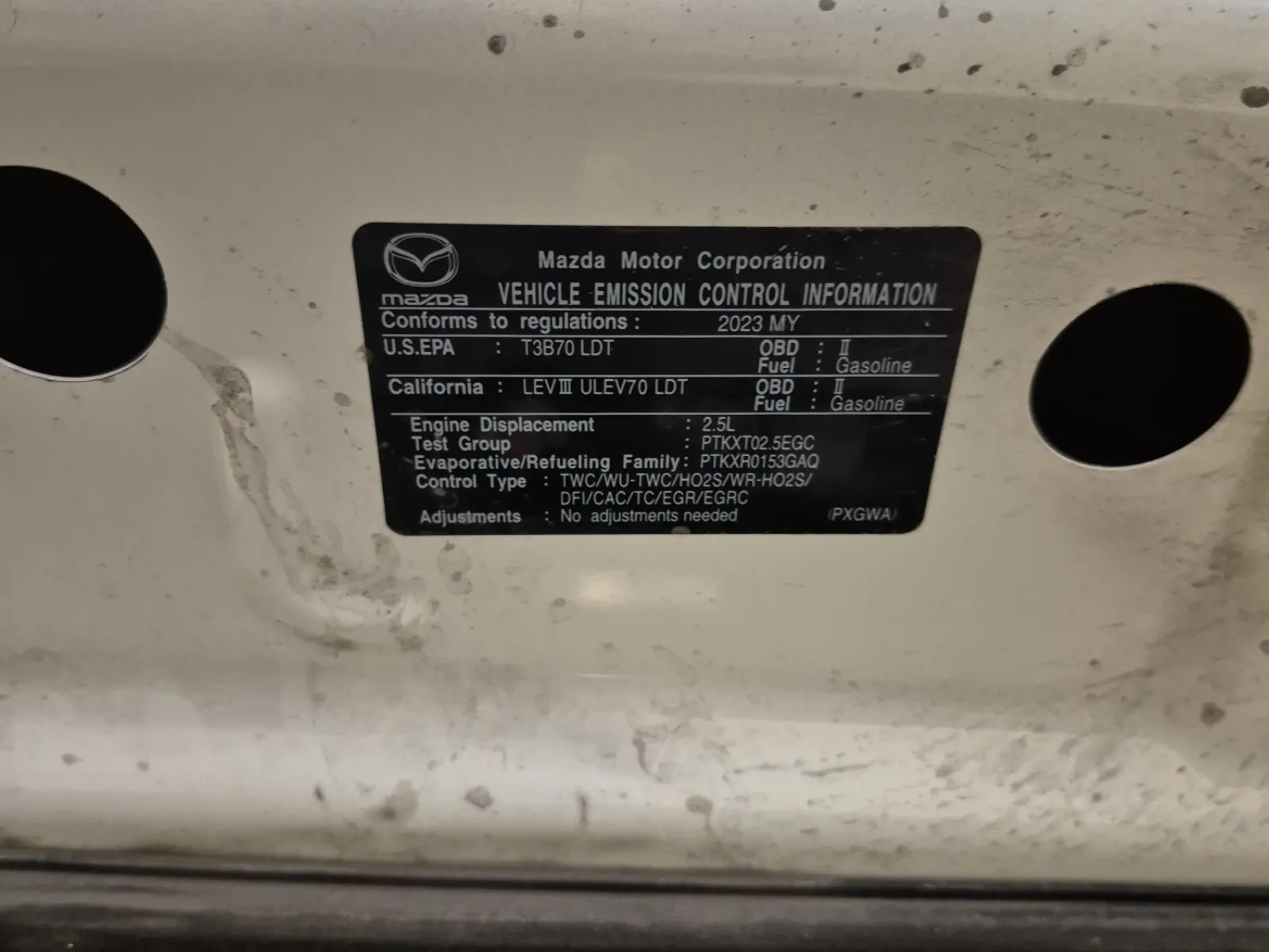 Emission Sticker Photo