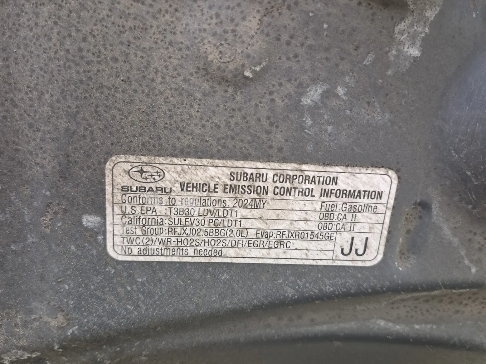 Emission Sticker Photo