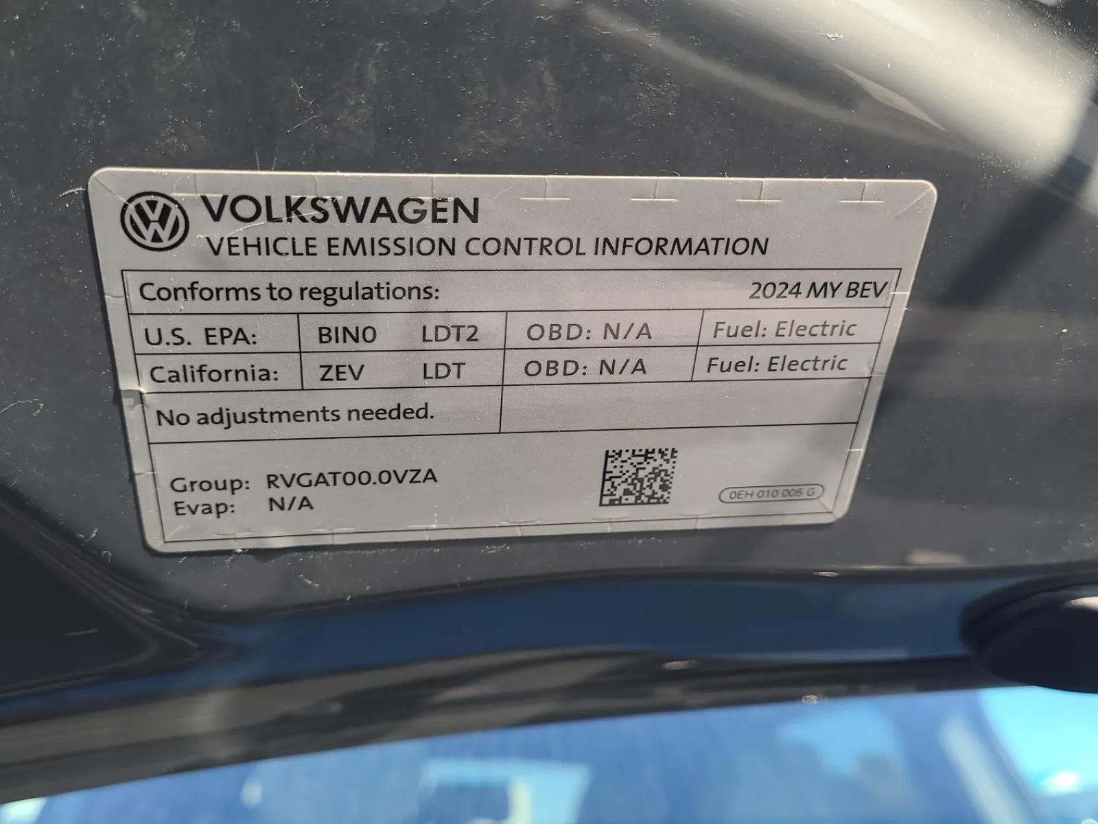 Emission Sticker Photo