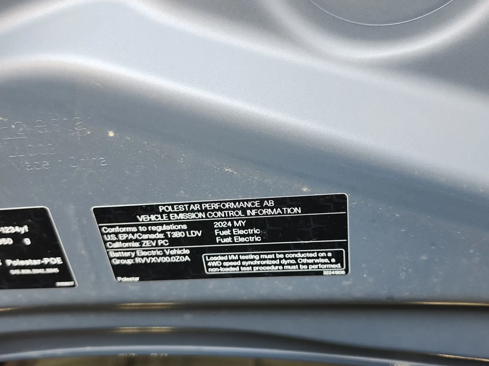 Emission Sticker Photo