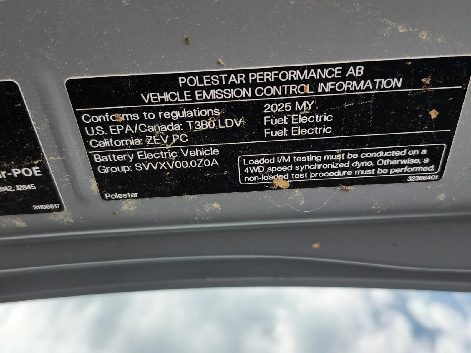 Emission Sticker Photo