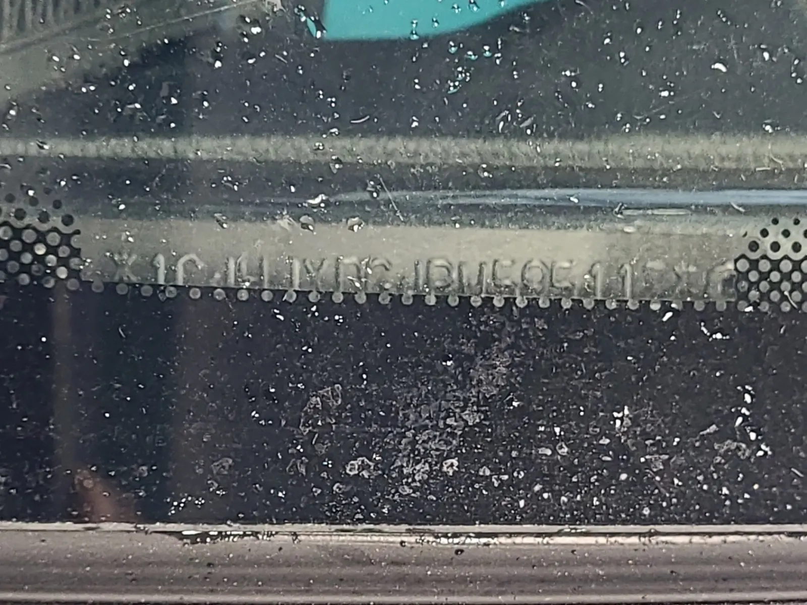 Dash VIN Plate Photo