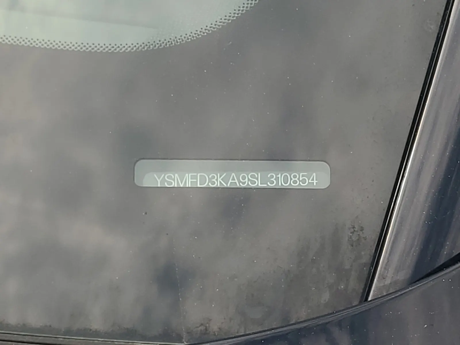 Dash VIN Plate Photo