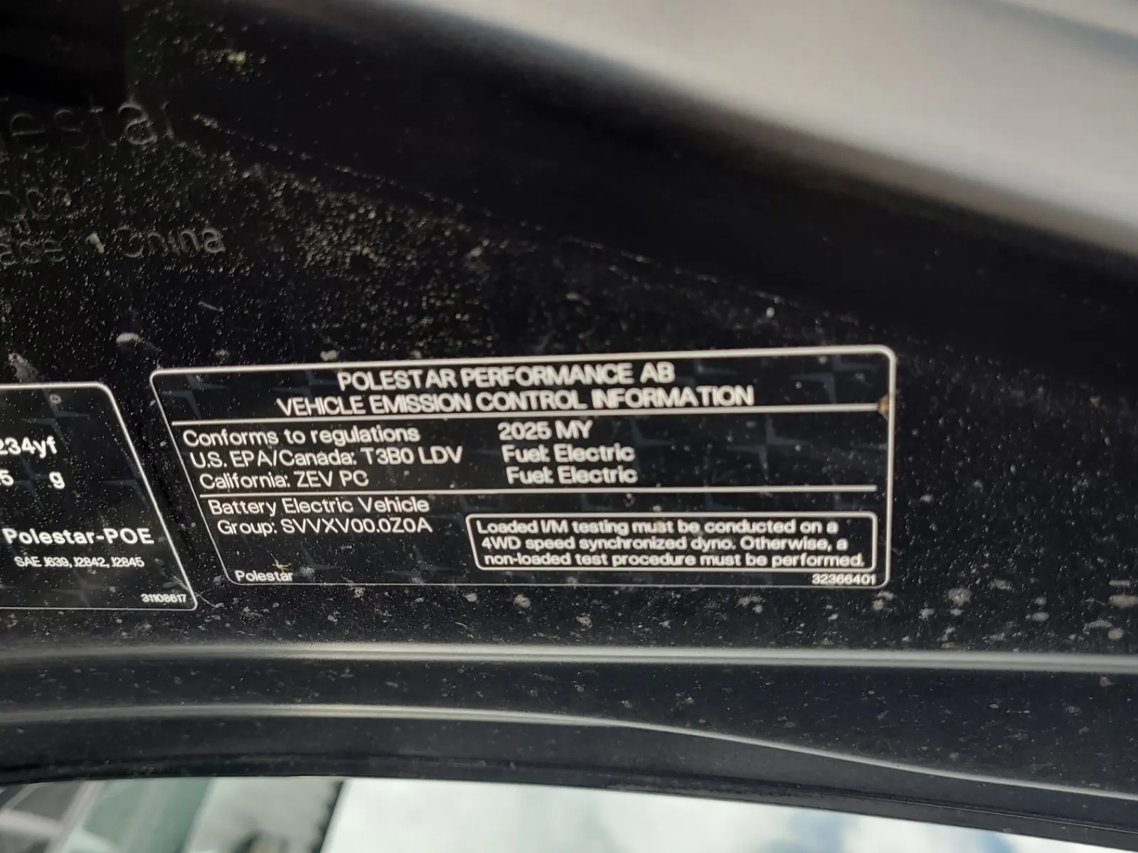 Emission Sticker Photo