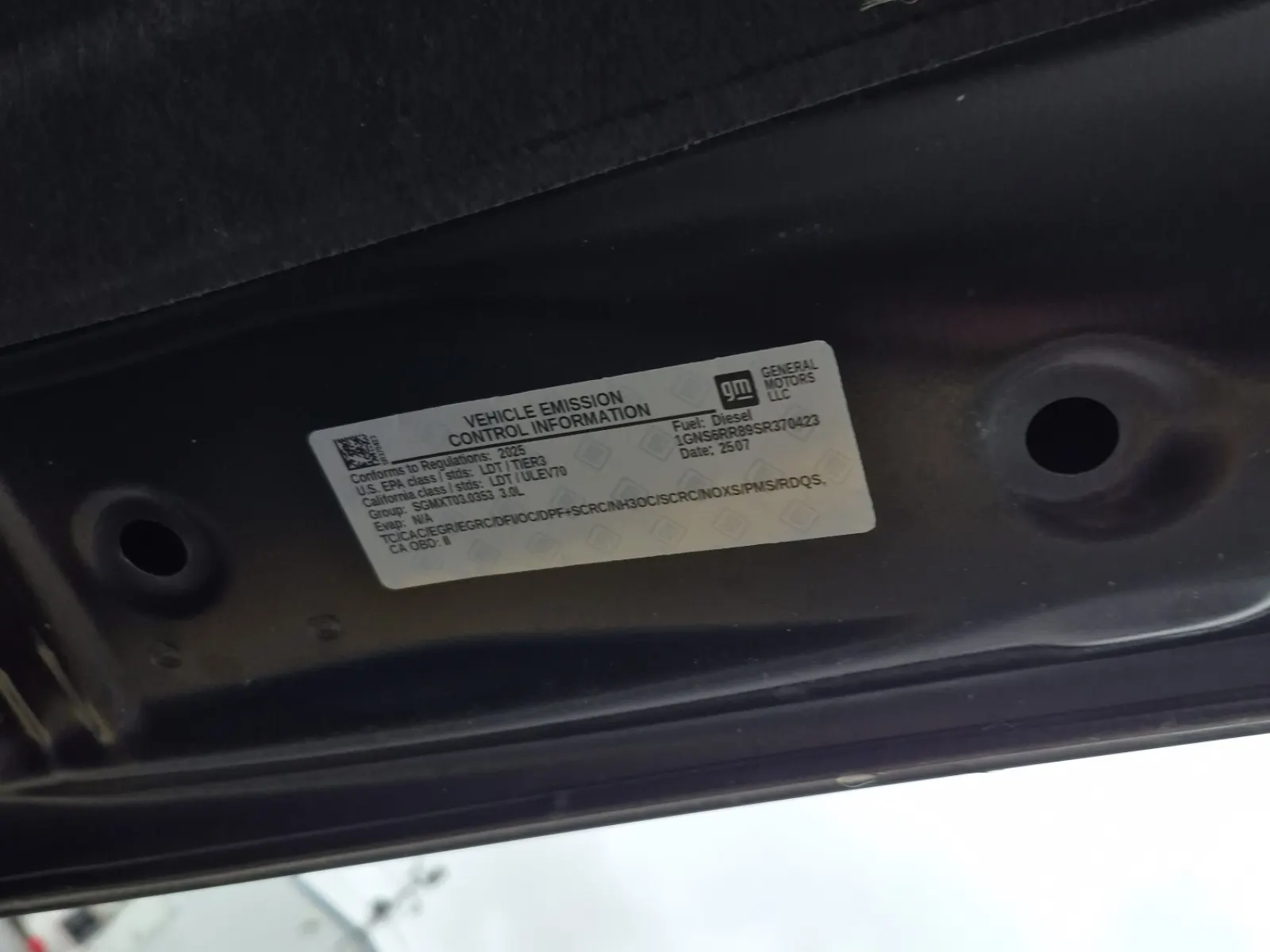 Emission Sticker Photo