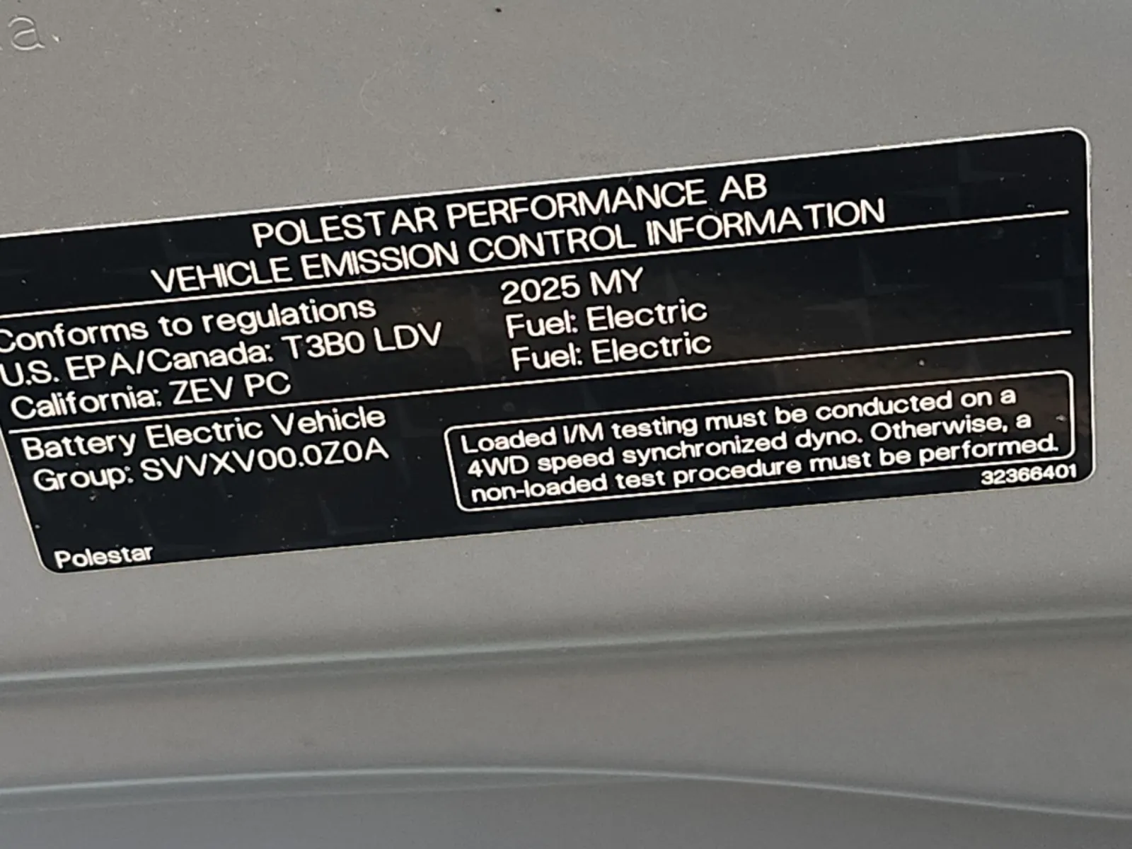 Emission Sticker Photo