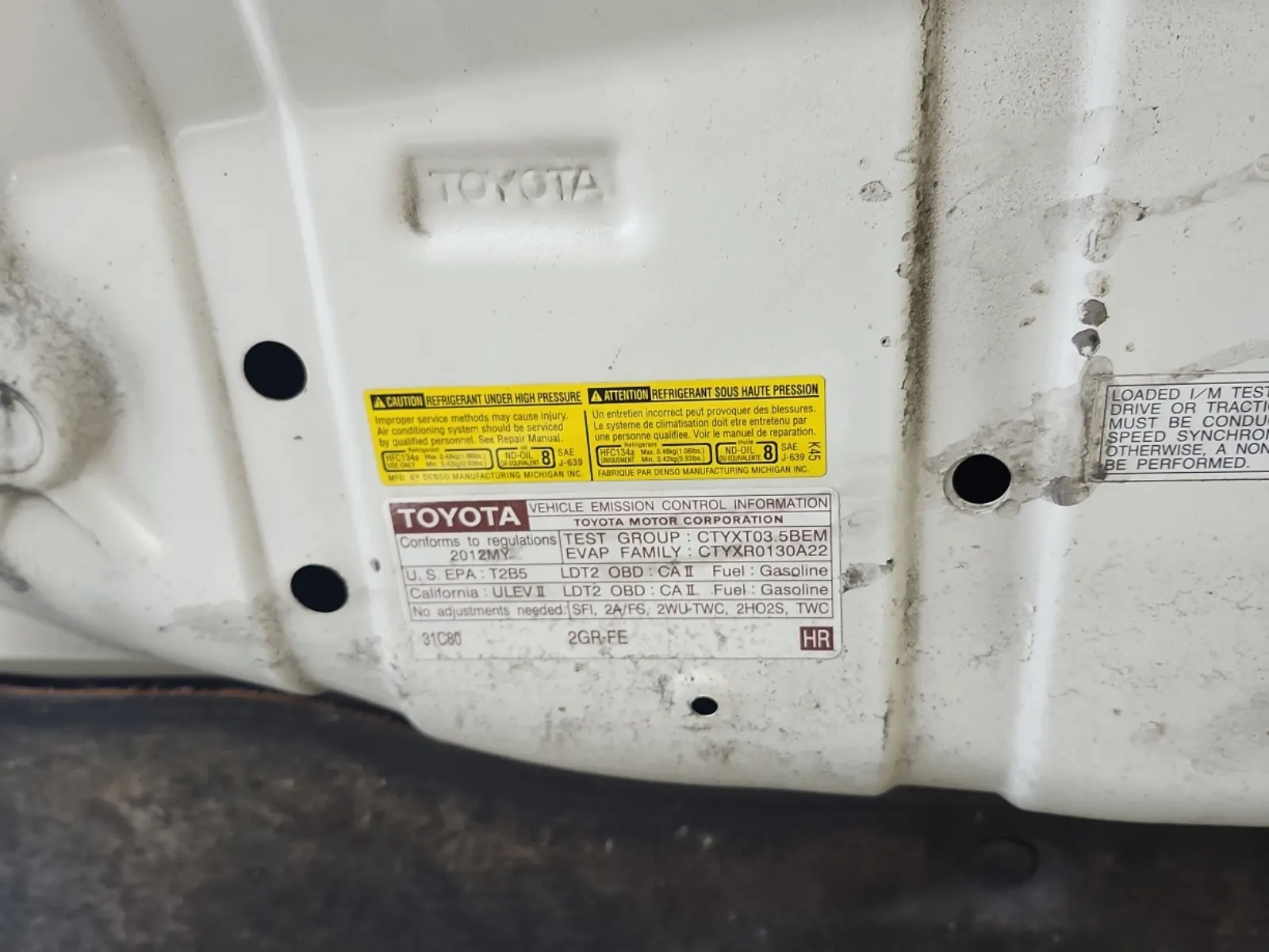 Emission Sticker Photo