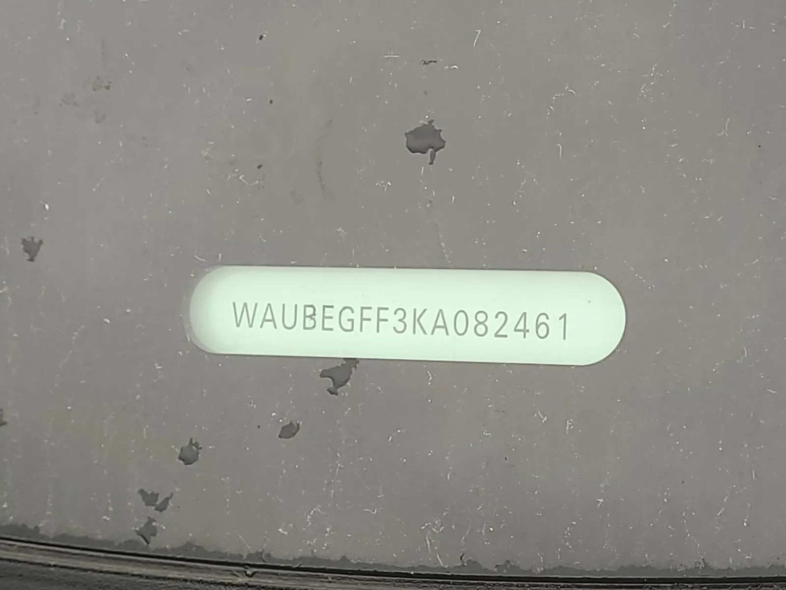 Dash VIN Plate Photo