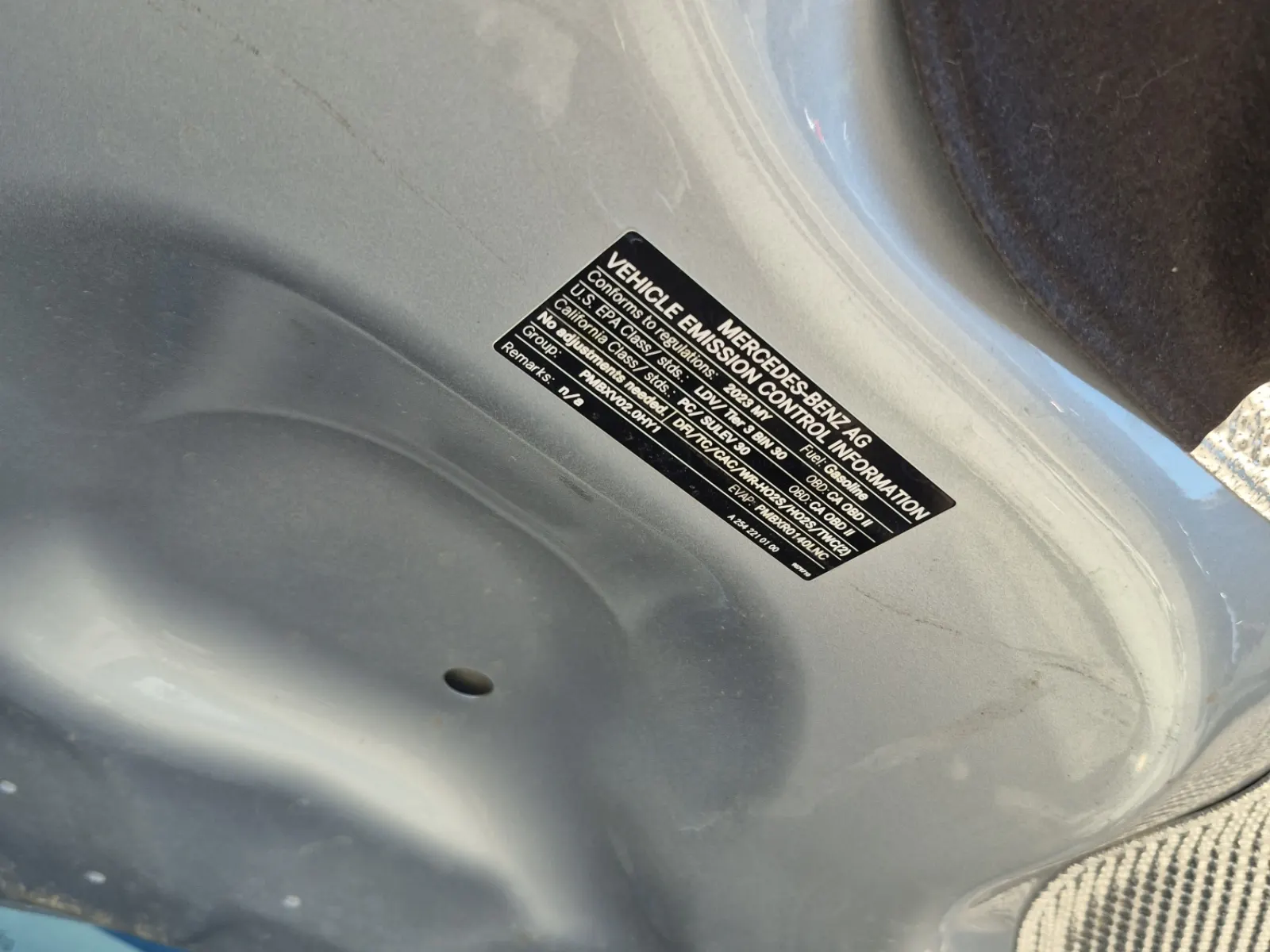 Emission Sticker Photo