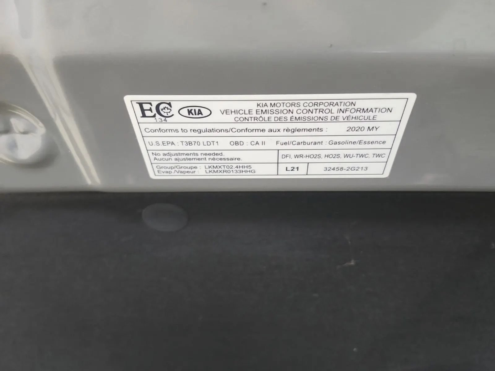 Emission Sticker Photo
