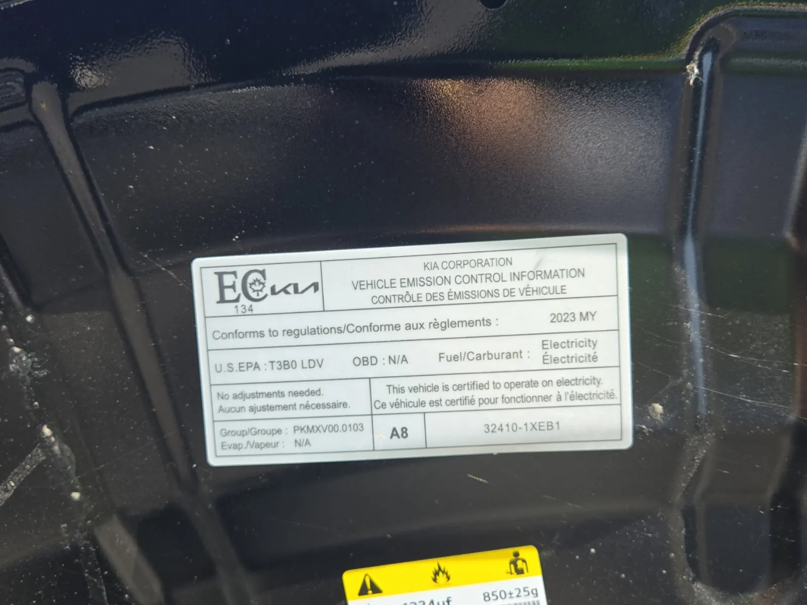 Emission Sticker Photo