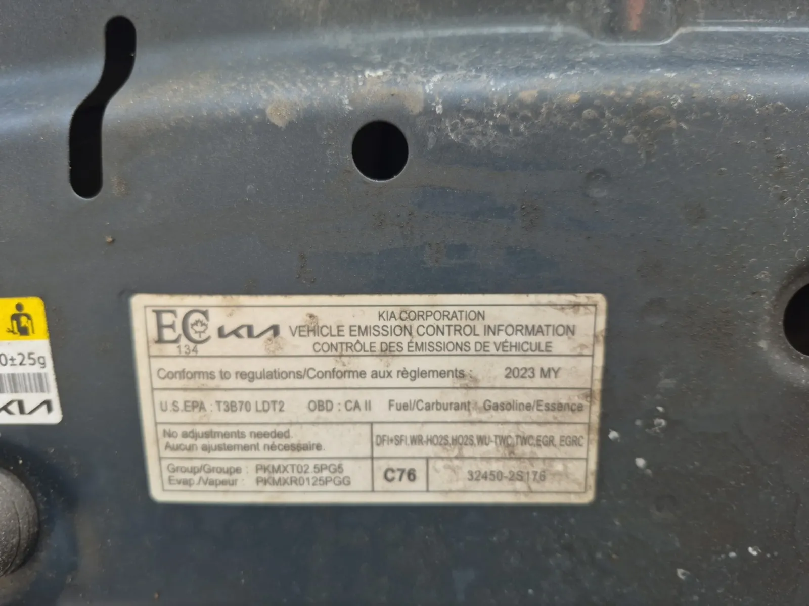Emission Sticker Photo