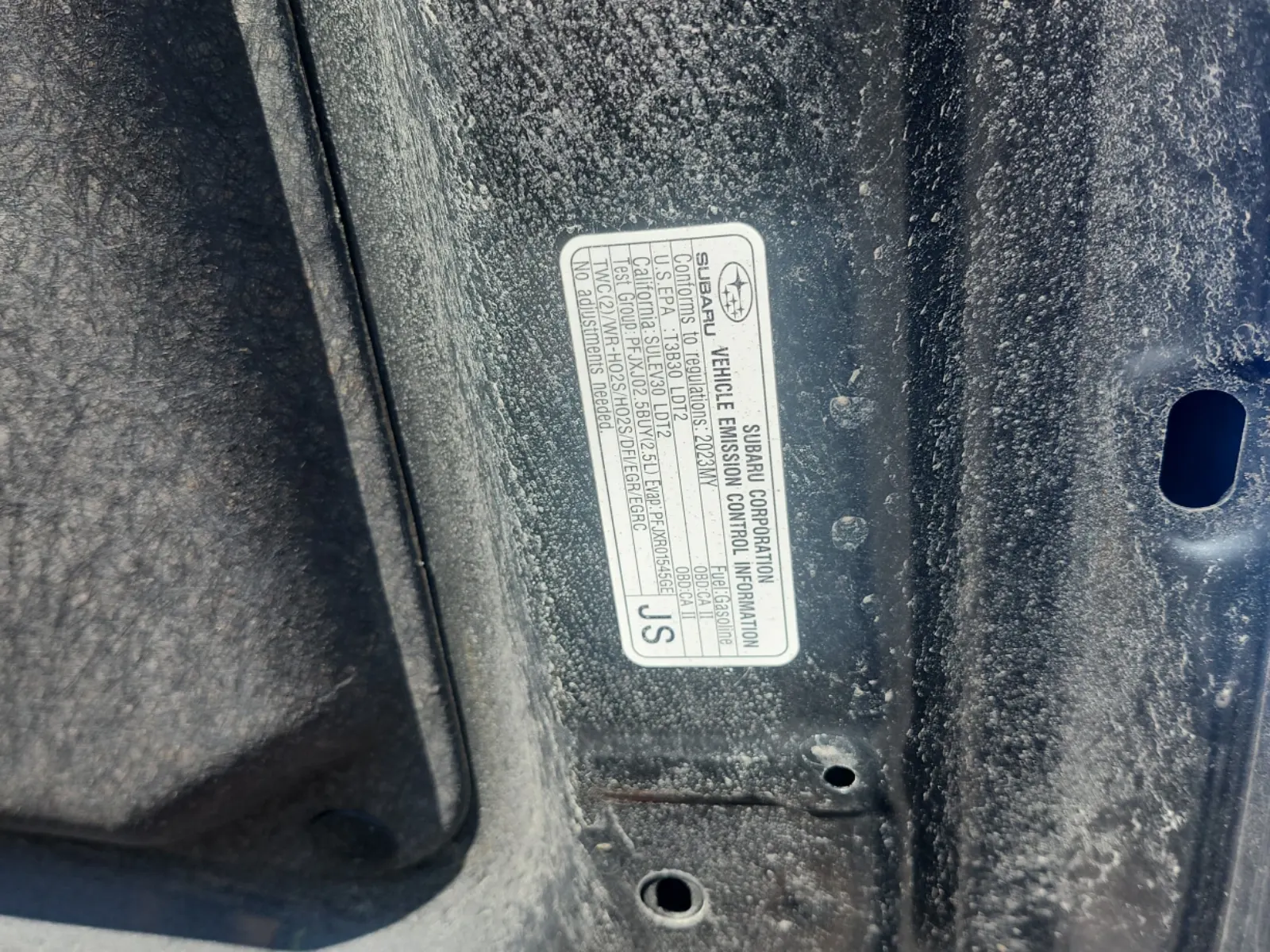 Emission Sticker Photo