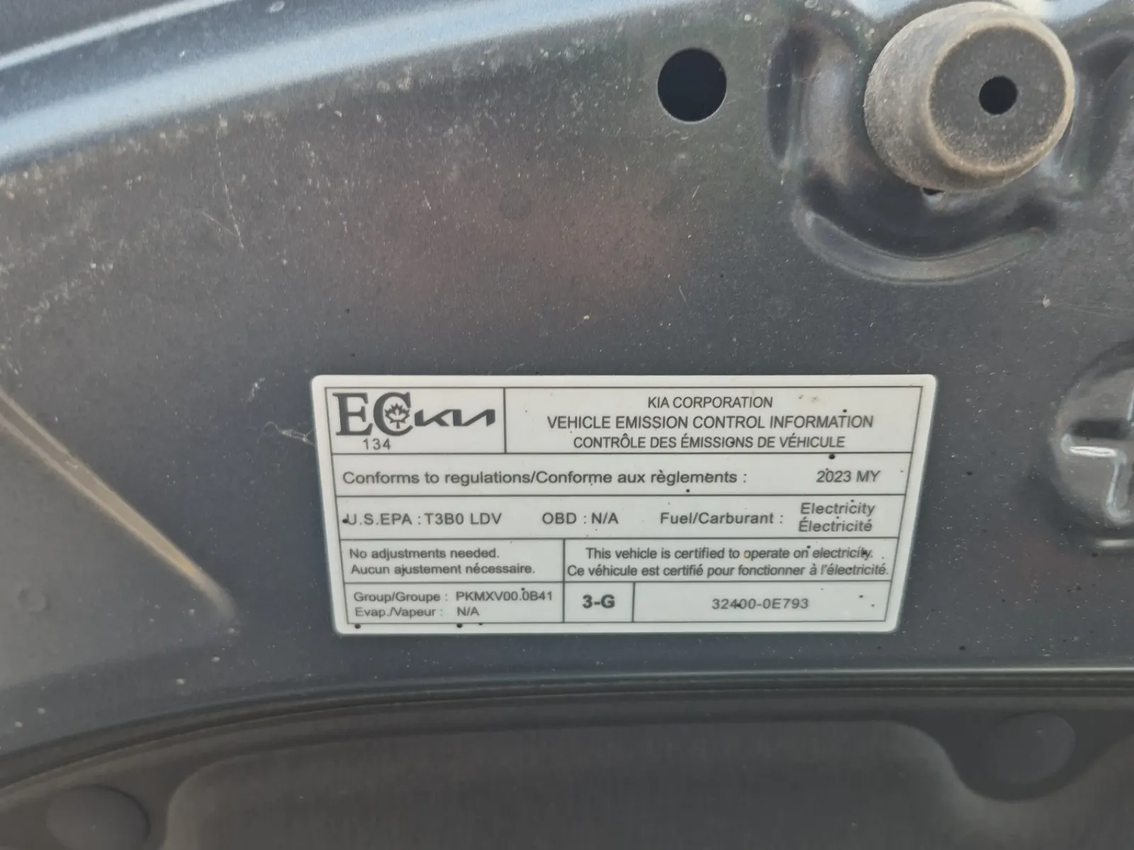 Emission Sticker Photo
