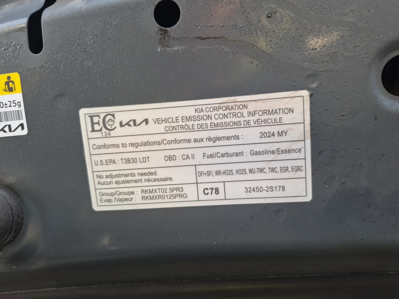 Emission Sticker Photo