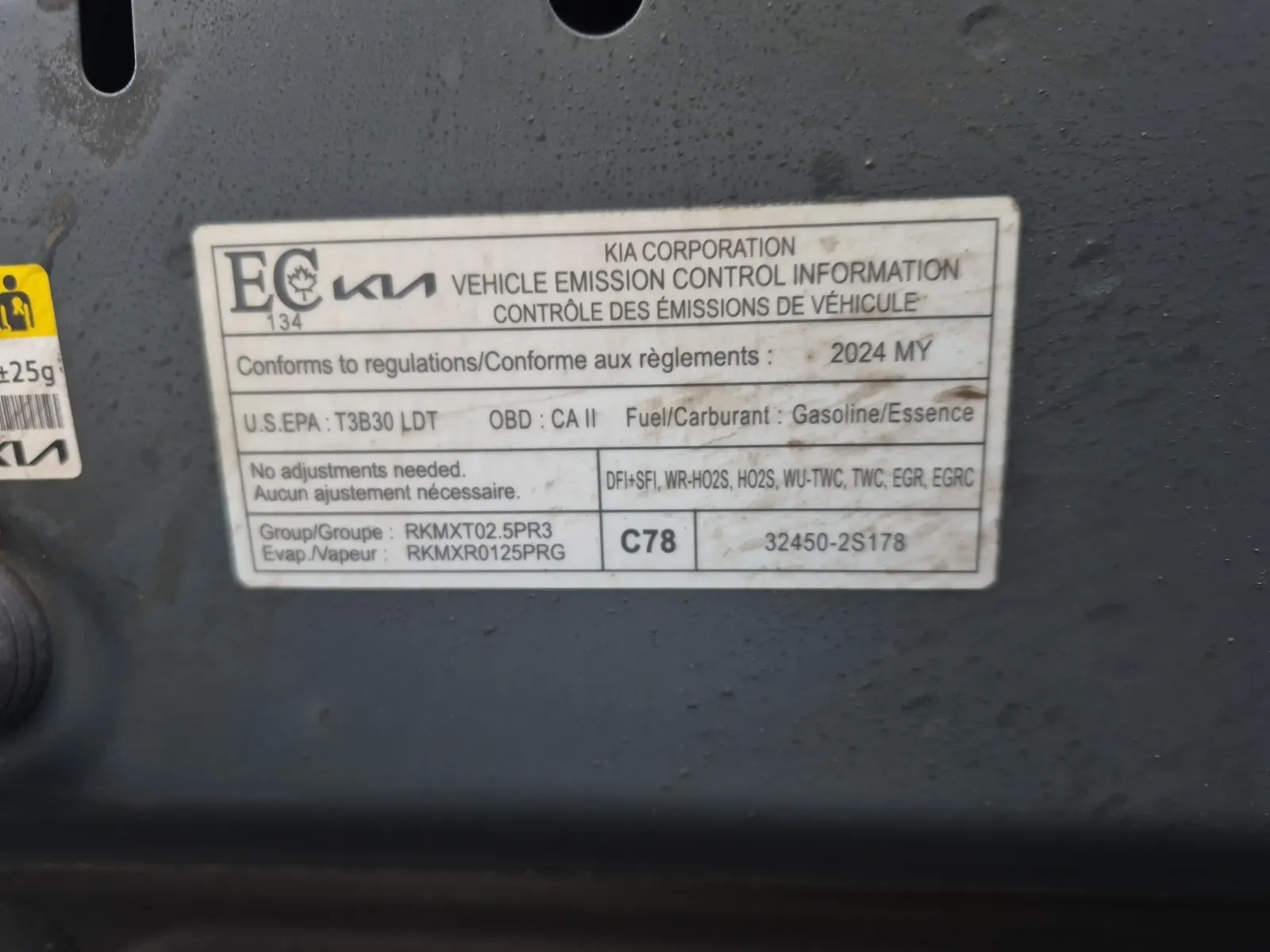 Emission Sticker Photo