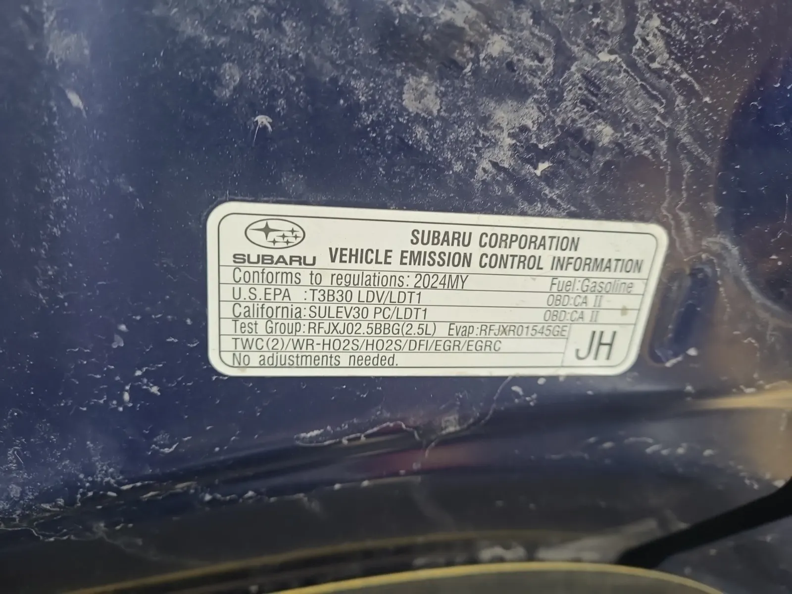Emission Sticker Photo