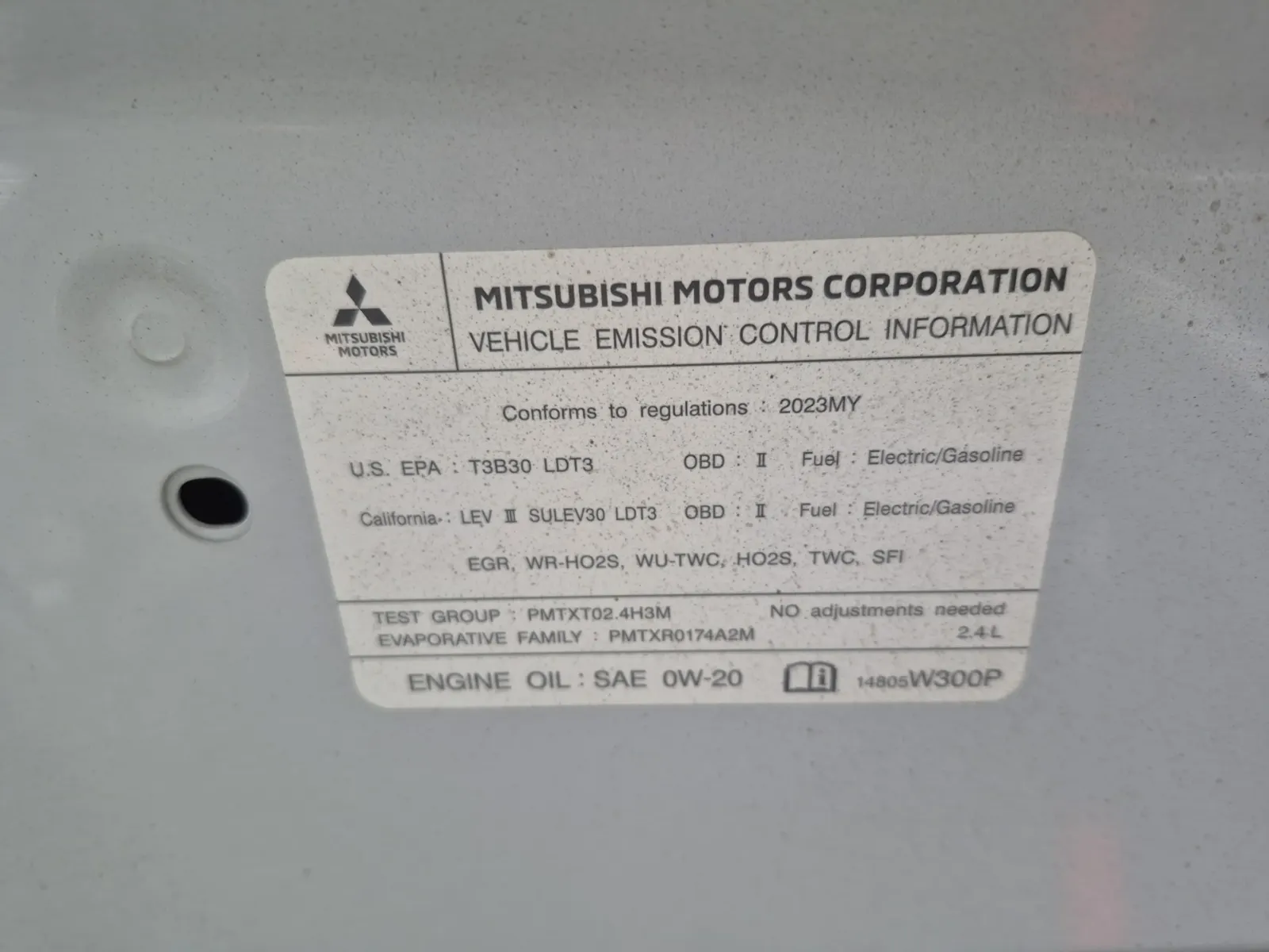 Emission Sticker Photo