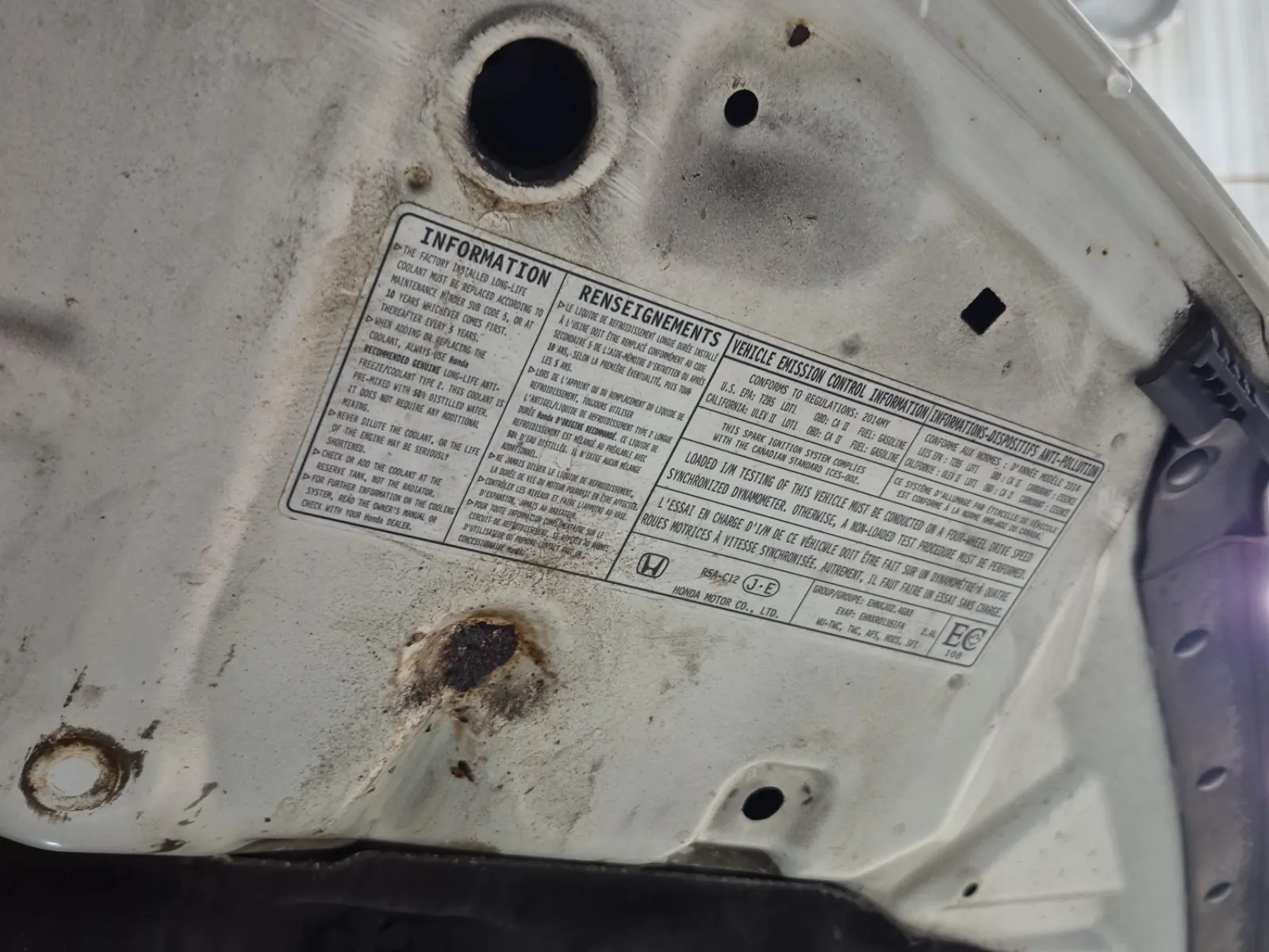 Emission Sticker Photo