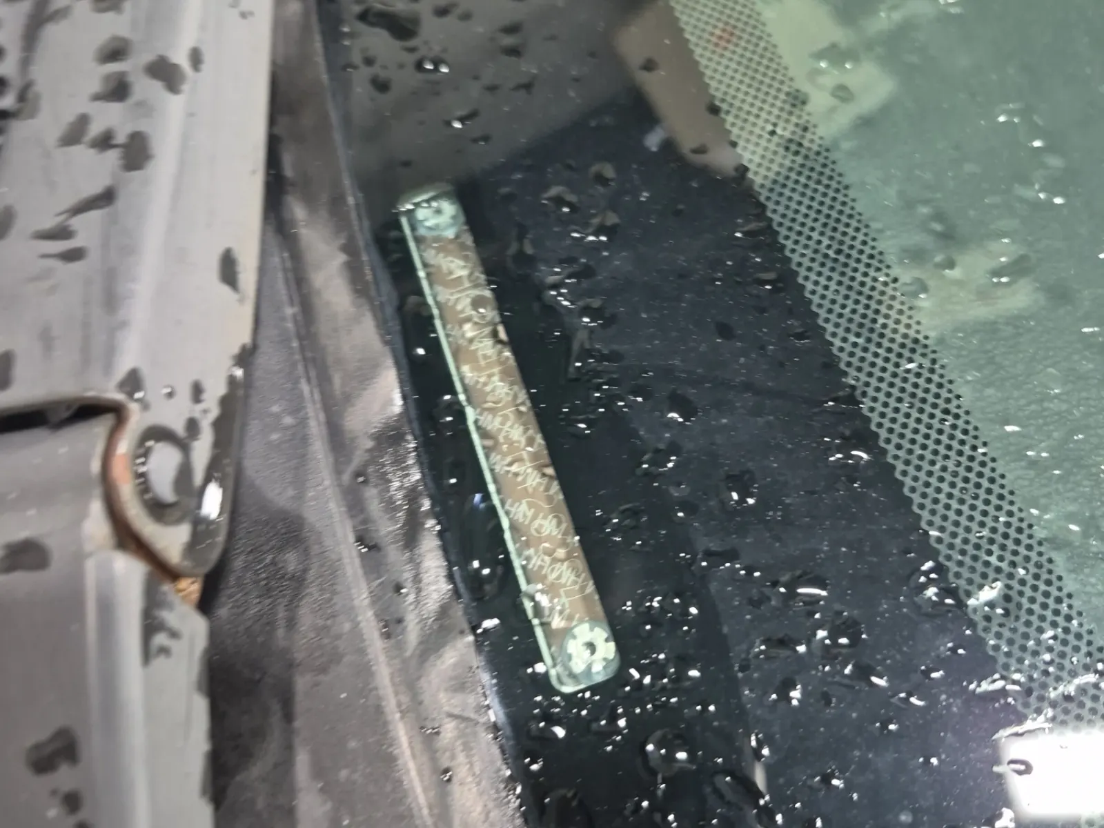 Dash VIN Plate Photo