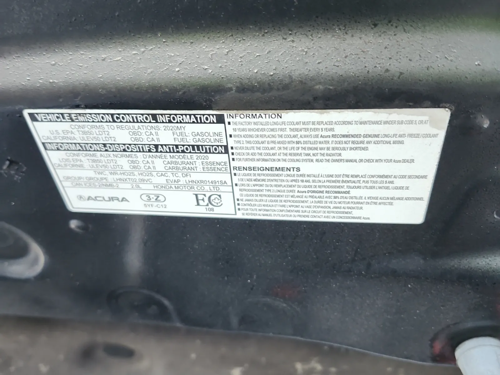 Emission Sticker Photo