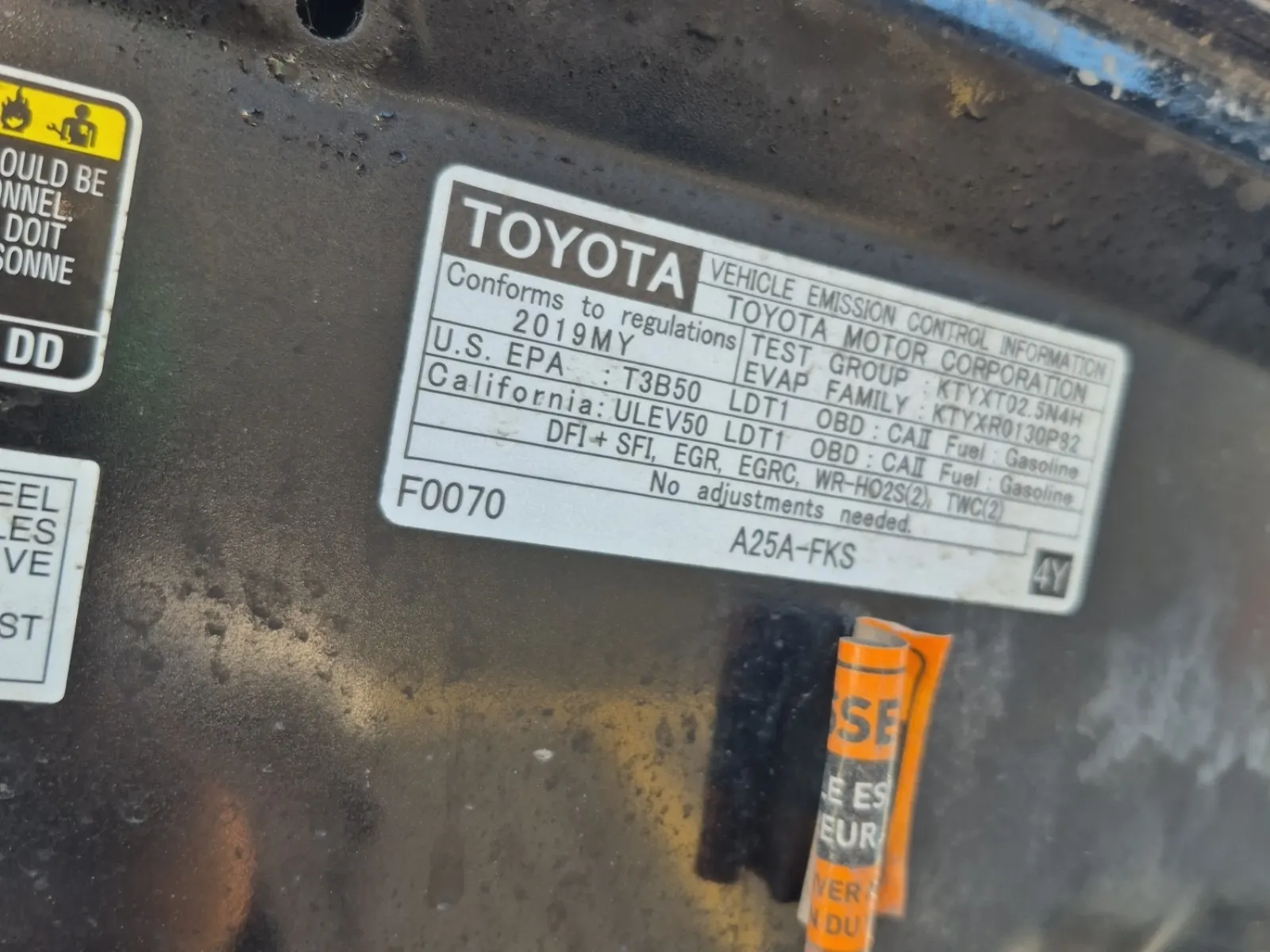 Emission Sticker Photo
