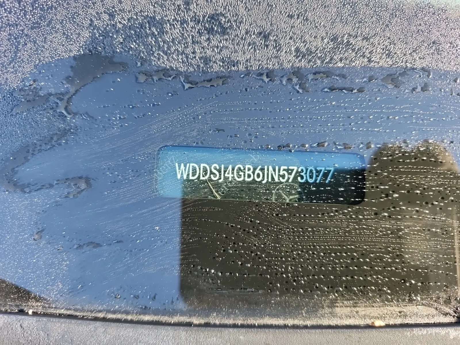Dash VIN Plate Photo